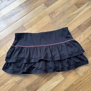 Lucky in Love Women's Black Skort Tennis Golf Pickleball Size Large (12)
